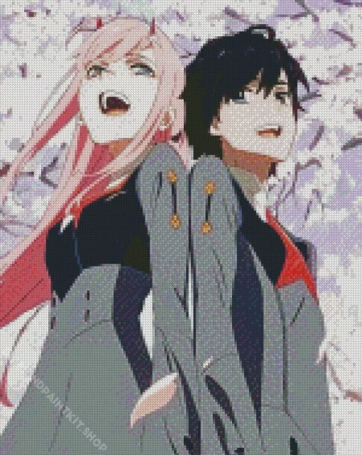 Hiro And Zero Two Diamond Painting