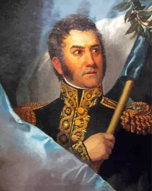 Jose De San Martin Diamond Painting