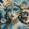 Masked Elegant Woman Diamond Painting