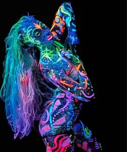 Neon Body Art Diamond Painting