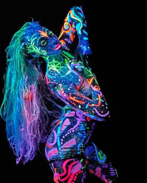 Neon Body Art Diamond Painting