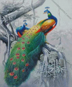 Peacock Couple Diamond Painting