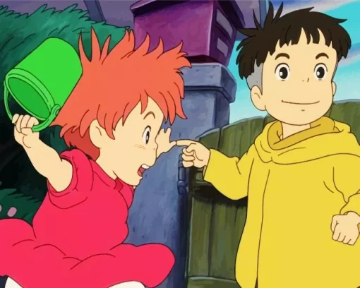 Ponyo And Sosuke Diamond Painting