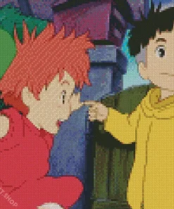 Ponyo And Sosuke Diamond Painting