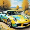 Porsche Illustration Diamond Painting