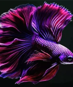 Purple Fish Diamond Painting