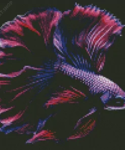 Purple Fish Diamond Painting