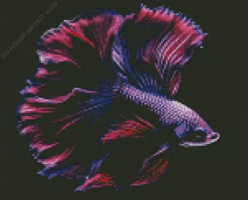 Purple Fish Diamond Painting