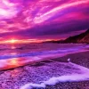 Purple Sunset Diamond Painting