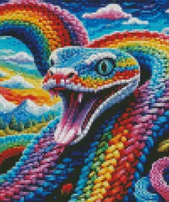 Rainbow Snake Diamond Painting