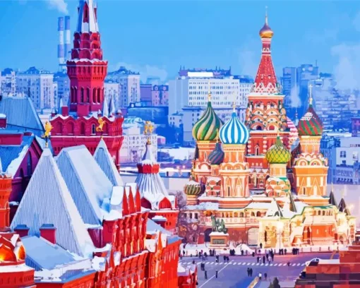 Red Square Moscow Diamond Painting