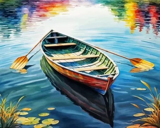 Row Boat Diamond Painting