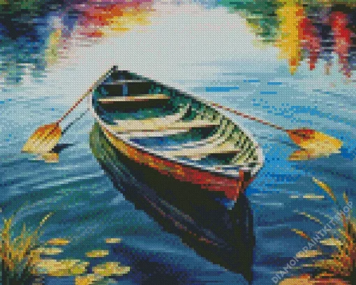 Row Boat Diamond Painting