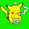 Smoking Pikachu Diamond Painting