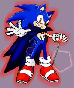 Sonic With Red Eyes Diamond Painting