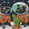 Staffordshire Astronauts Diamond Painting