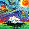 Starry Night Snoopy Diamond Painting