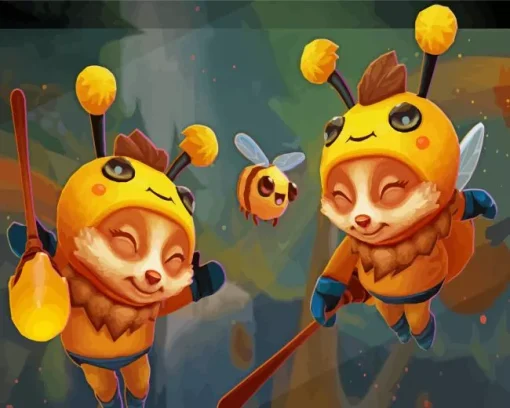 The Bee Teemo Diamond Painting