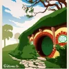 The Shire Travel Poster Diamond Painting