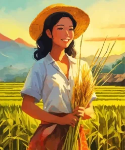 Vietnamese Girl Diamond Painting