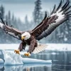 Winter Flying Eagle Diamond Painting