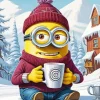 Winter Minion Diamond Painting