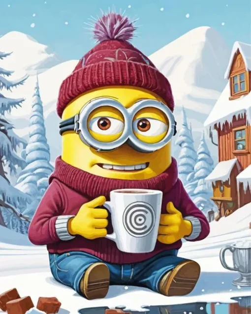 Winter Minion Diamond Painting