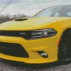 Yellow Charger Daytona Diamond Painting