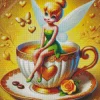 Tinker Bell And Coffee Diamond Painting