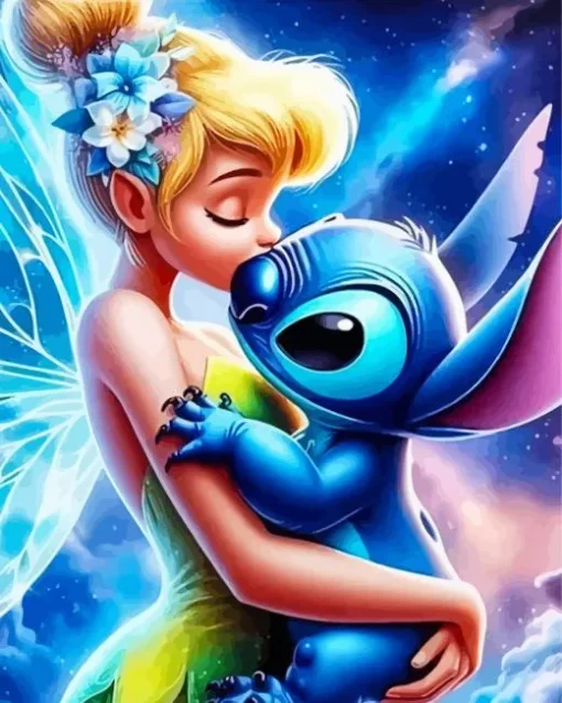 Tinker Bell And Stitch Diamond Painting