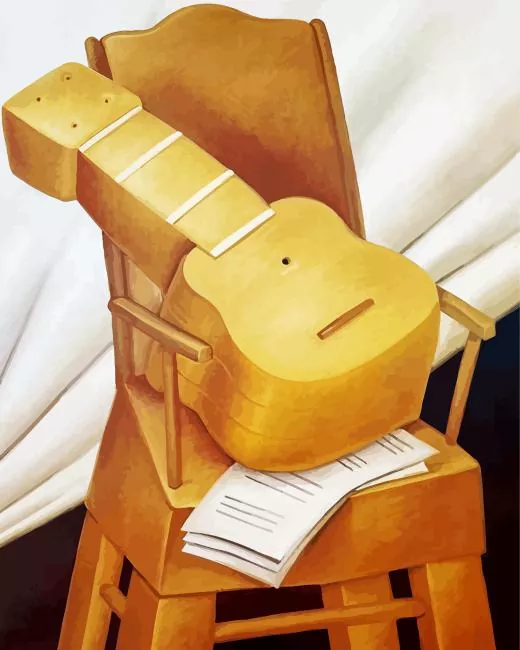 Botero Guitar And Chair Diamond Dotz Botero Guitar And Chair Diamond Painting