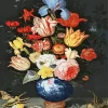 Chinese Vase With Flowers Bosschaert Diamond Painting