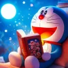 Doraemon Reading Diamond Painting