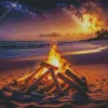 Seaside Bonfire Diamond Painting