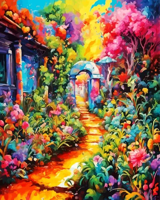 abstract eden garden Diamond Paints Abstract Eden Garden Diamond Painting