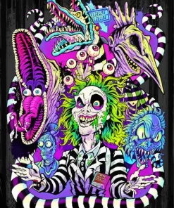 Beetlejuice Art Diamond Painting