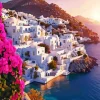 Bougainvillea Santorini Diamond Painting