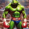 Boxer Frog Diamond Painting