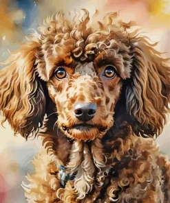 Brown Poodle Diamond Painting
