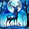 Cool Deer Silhouette Diamond Painting