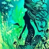 Cool Mermaid Silhouette Art Diamond Painting