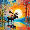 Cool Moose Diamond Painting