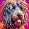 Dog With Dreads Diamond Painting