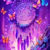 Dream Catcher Purple Art Diamond Painting