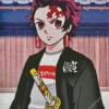 Drip Tanjiro Diamond Painting