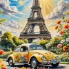 Eiffel Tower Car Diamond Painting