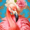Flamingo Flower Diamond Painting