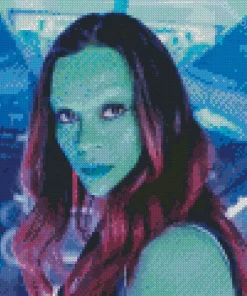 Gamora Guardians Of The Galaxy Diamond Painting