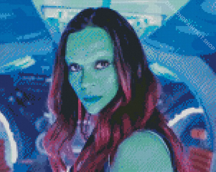 gamora guardians of the galaxy Diamond By Numbers Gamora Guardians Of The Galaxy Diamond Painting