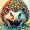 Hedgehog Art Animal Diamond Painting
